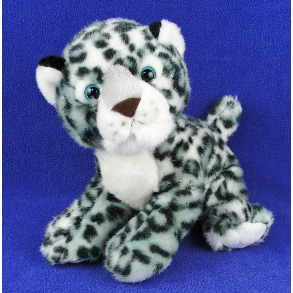 Aurora Nature Babies Snow Leopard Cub Plush Stuffed Animal 11 Inch Realistic